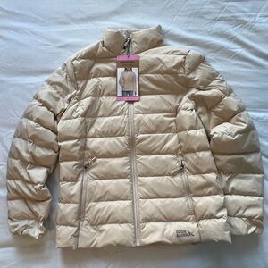 NWT Eddie Bauer Women's Cream 650 Down Jacket size S $129